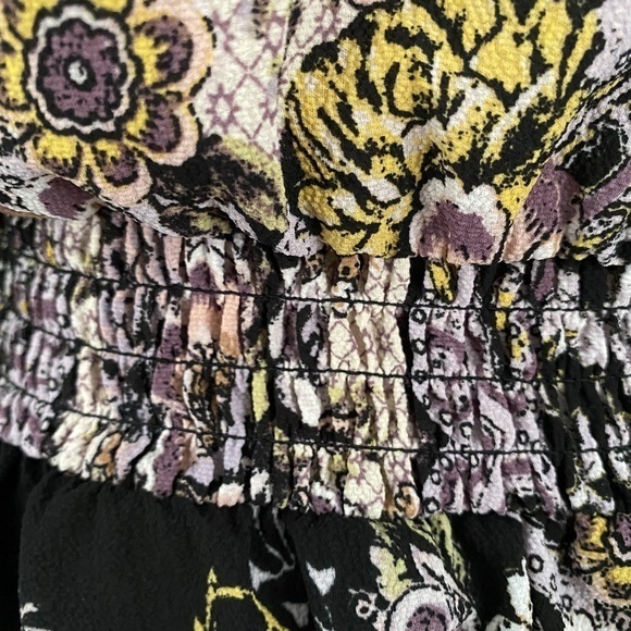 Xhilaration Boho Bell Sleeve Mini Surplice Dress S - Picture 6 of 15